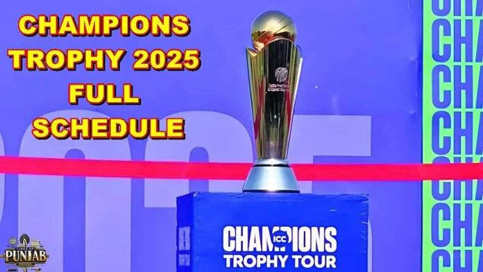 ICC Champions Trophy 2025: Complete Schedule and Venues Revealed